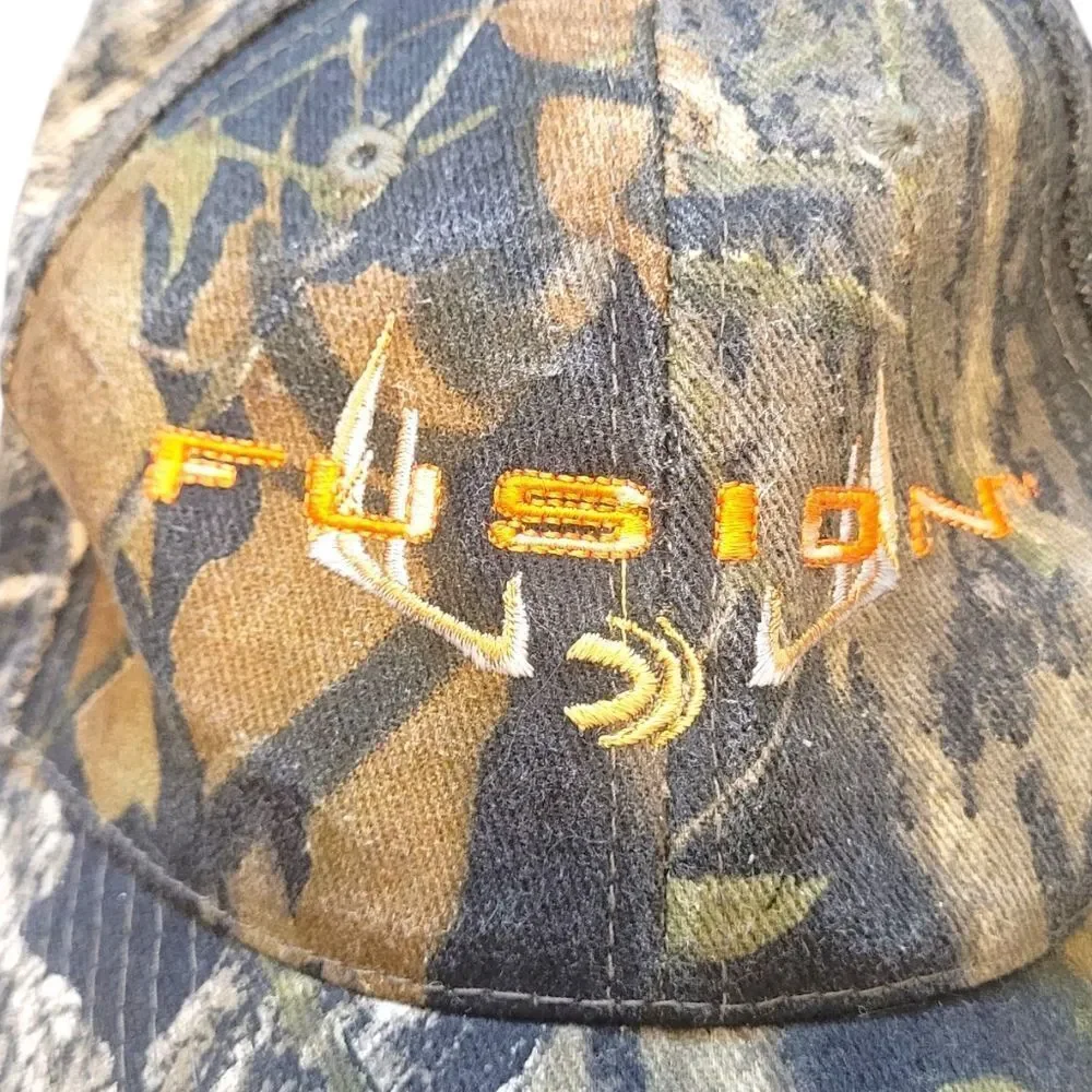 Fusion Men's Camo Embroidered Logo Daystone Baseball Hat OS